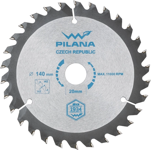 Pílový kotúč PILANA 140 mm, 30 zubov, SK WZ, otvor 20 mm