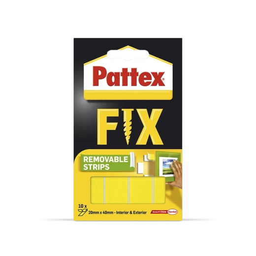 Pattex Super Fix obojstranné lepiace prúžky 2 kg, 10 ks (4 × 2 cm)