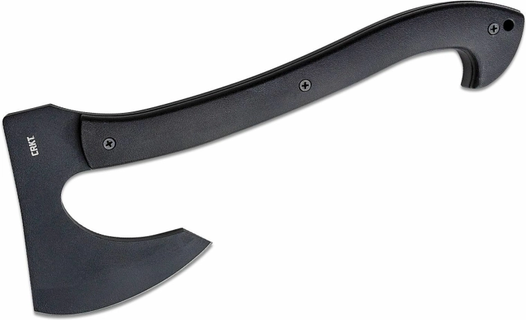 CRKT Skeggox sekera s puzdrom, GRN rukoväť, čierna
