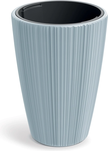 Kvetináč ORO 39 cm svetlosivý s vložkou