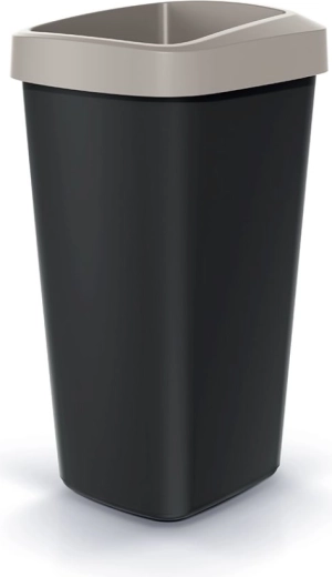 Odpadkový kôš Compacta Q Drop 25 l, svetlohnedý
