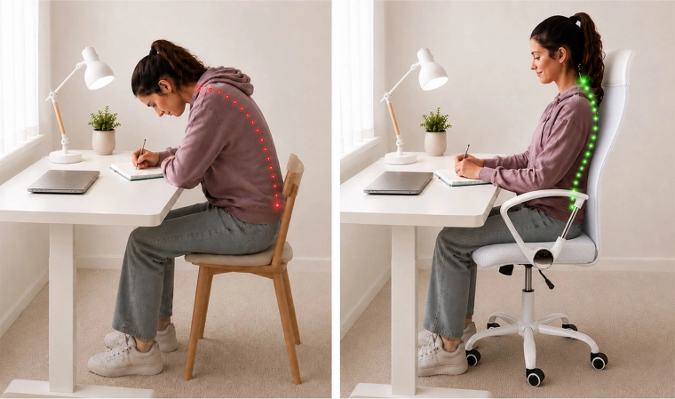 Ergonomická opora a lepšie držanie tela