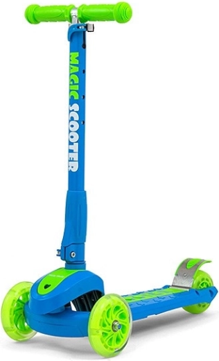 Detská kolobežka Milly Mally Magic scooter modro-zelená