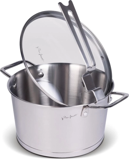 Lamart nerezový kastról s pokrievkou Conic 20 cm, 3,2 l