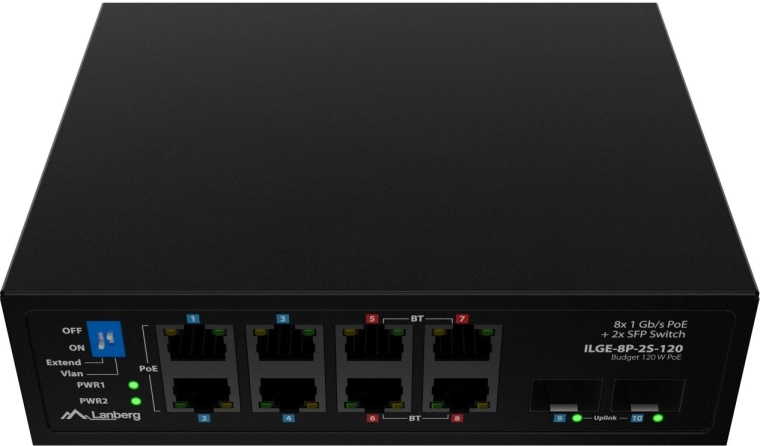 PoE++ až 90 W na port pre náročné zariadenia