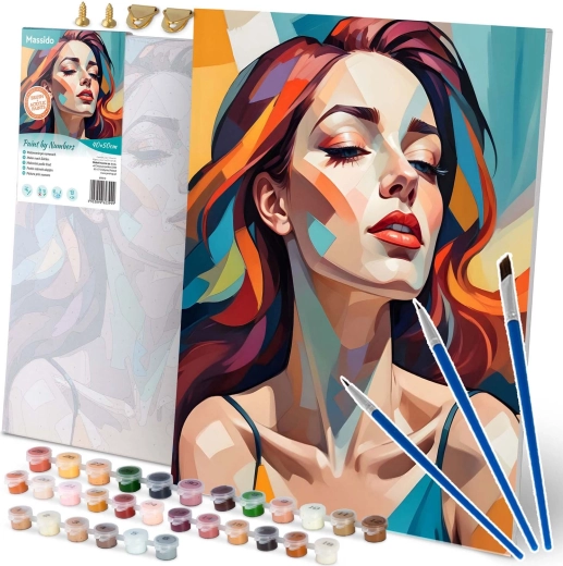 Maľovanie podľa čísel 40×50 cm – portrét ženy MASSIDO