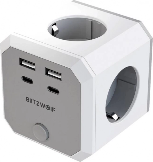 Napájacia Kocka BlitzWolf 8v1 s USB a AC Výstupmi