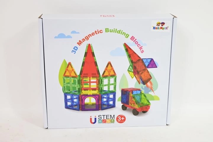 Magnetické 3D stavebnice – 30 dielov