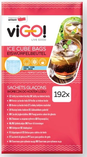 Samouzatváracie vrecká na ľad 8 × 24 kociek