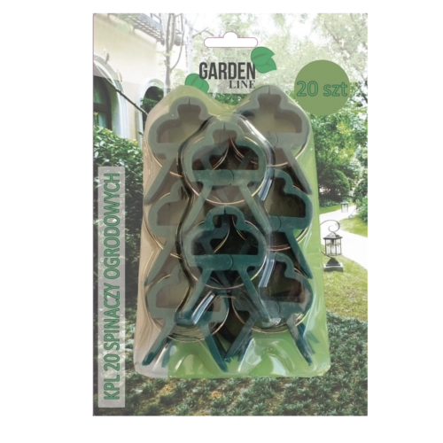 Sada 20 záhradných spon pre rastliny