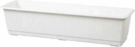 Plastový kvetináčový žľab 50 cm biely