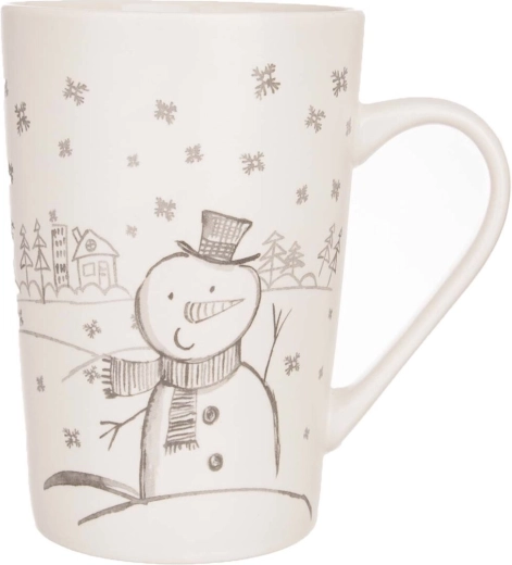 Porcelánový hrnček snehuliak 470 ml