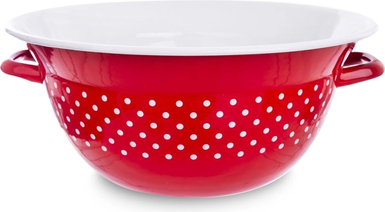 Smaltovaná kuchynská misa s bodkami Bodka 26 cm, 2,5 l
