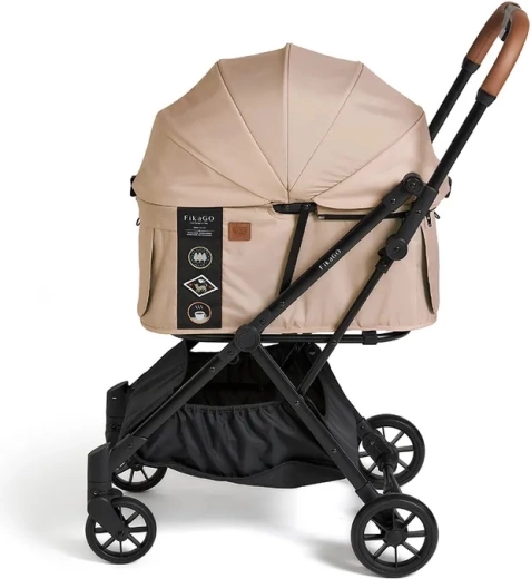 Odpružené, otočné predné kolesá a veľký kôš s magnetom