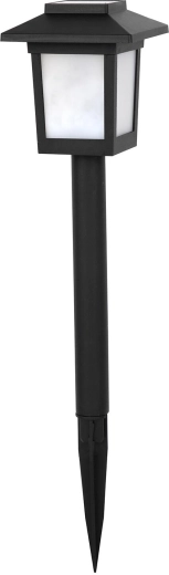 Solárna záhradná lampa 10 LED, 36 cm, čierna