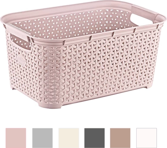 Obdĺžnikový kôš na bielizeň Rattan 26 l