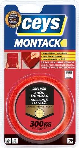 Obojstranná montážna páska 19 mm × 2,5 m MONTACK CEYS