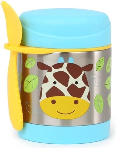 Skip Hop Zoo termoska na jedlo s lyžičkou/vidličkou žirafa 325 ml