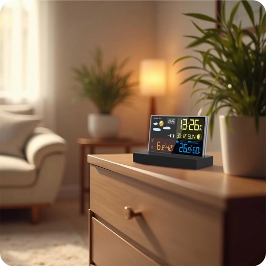 Hodiny DCF, budík a komfortné prostredie