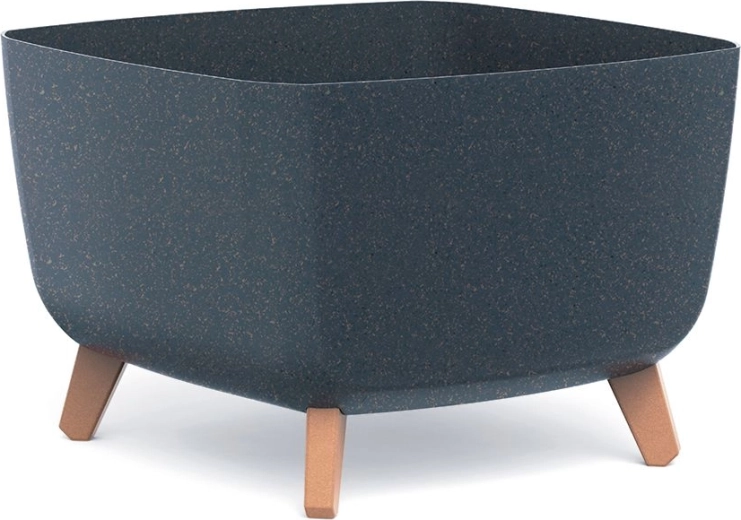 Kvetináč Gracia Square Eco Wood 39 × 39 cm antracit