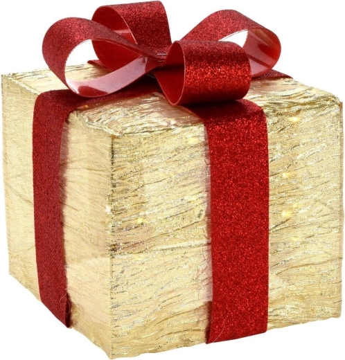 Trblietavá zlatá a červená