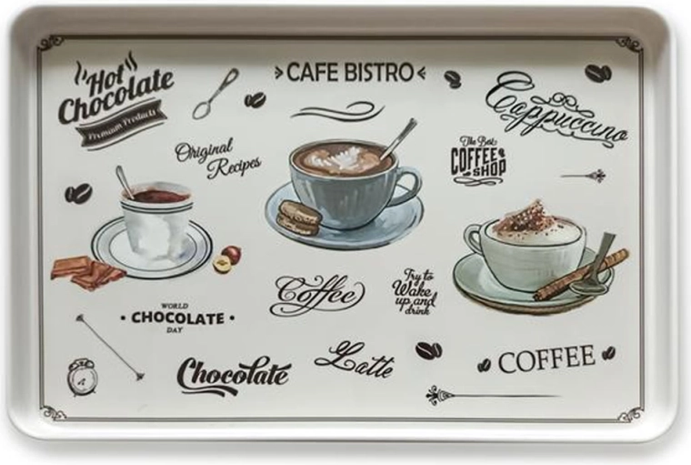 Servírovací podnos CAFE BISTRO obdĺžnikový 40,4 × 27,2 cm
