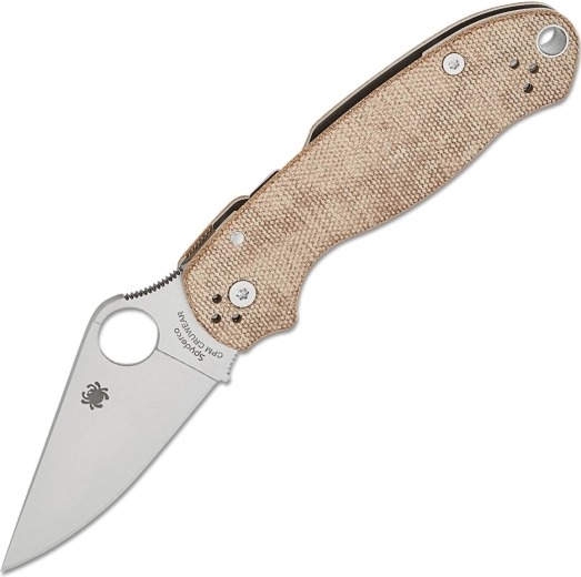 Spyderco Para 3 Brown hnedý zatvárací vreckový nôž micarta