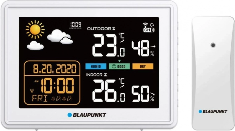 Meteostanica Blaupunkt WS30WH s bezdrôtovým čidlom