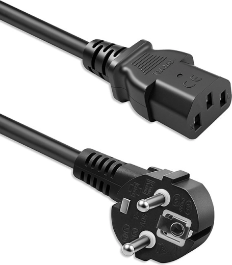 Napájací kábel Qoltec Schuko s uhlovou zástrčkou na IEC C13 1,8 m
