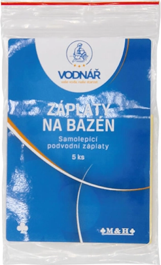 Samolepiace podvodné záplaty na bazén 6,5 × 6,5 cm (5 ks) VODNÁR
