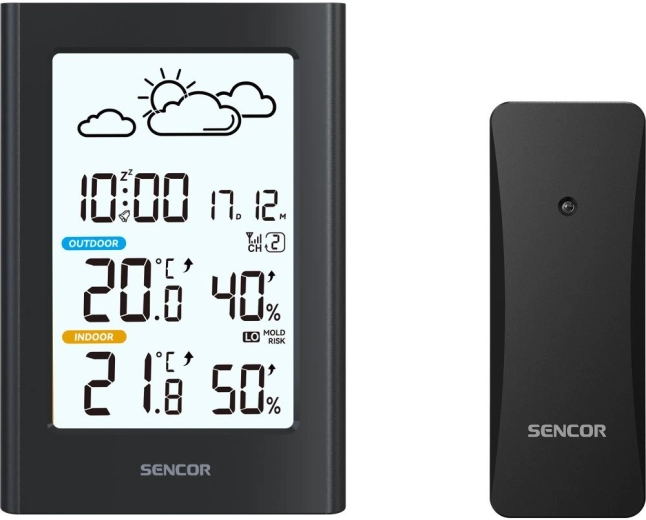 Sencor meteorologická stanica s bezdrôtovým senzorom
