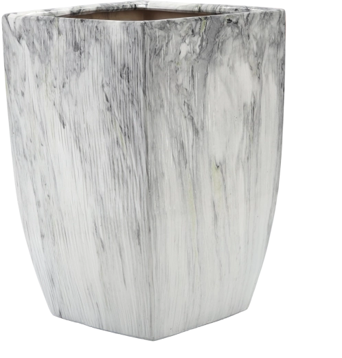 Keramický obal na kvetináč Lindon mramor 40 cm