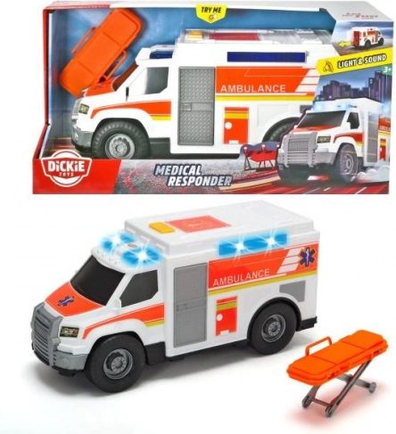 Ambulancia s efektmi a nosidlami 30 cm