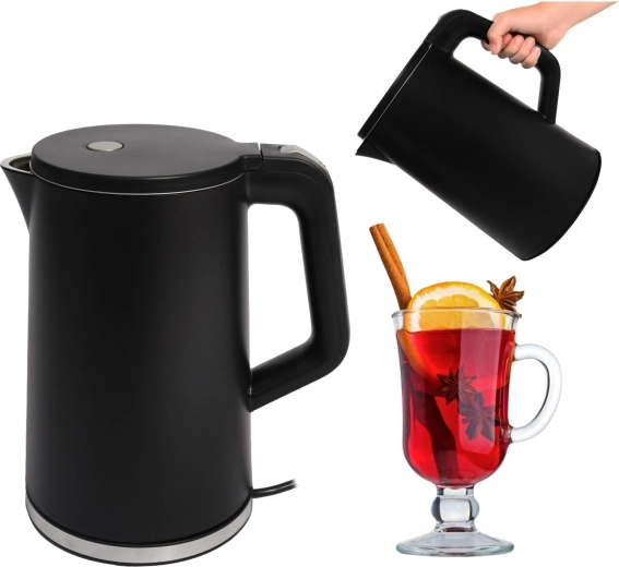 Cestovná rýchlovarná kanvica 1,7 l 1500 W čierna
