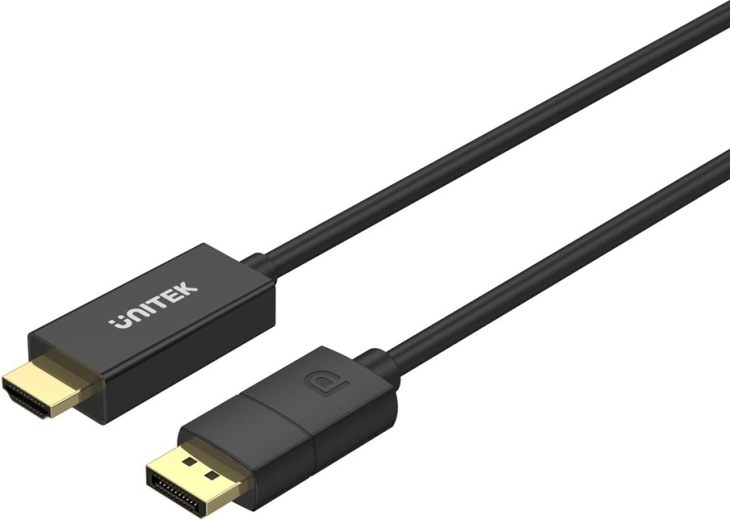 Unitek káblový adaptér DisplayPort 1.2 na HDMI 4K 60 Hz 1,8 m - 1 kus