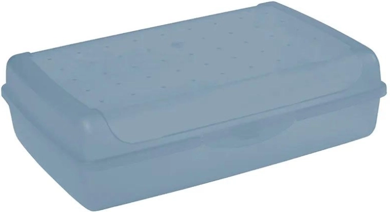 Luca click box maxi úložný box s vekom 3,7 l modrý 30 × 20 × 8,5 cm