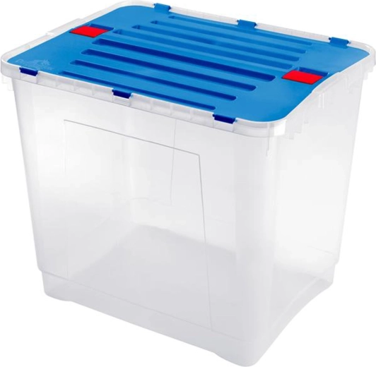 Heidrun úložný box Dragon 100 l, transparentný s vekom (mix farieb)