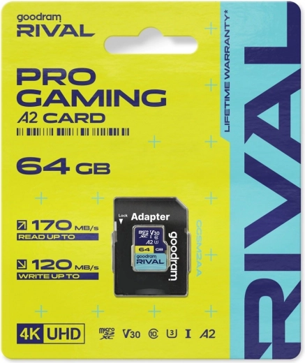 Goodram RIVAL microSD karta 64 GB UHS-I V30 U3 A2