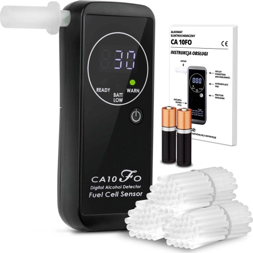 Elektrochemický alkohol tester Alcoscent CA-10FO s náustkami