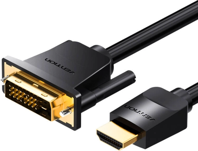 Hdmi na dvi (24+1) kábel 3 m 4k 60 hz/1080p 60 hz čierny