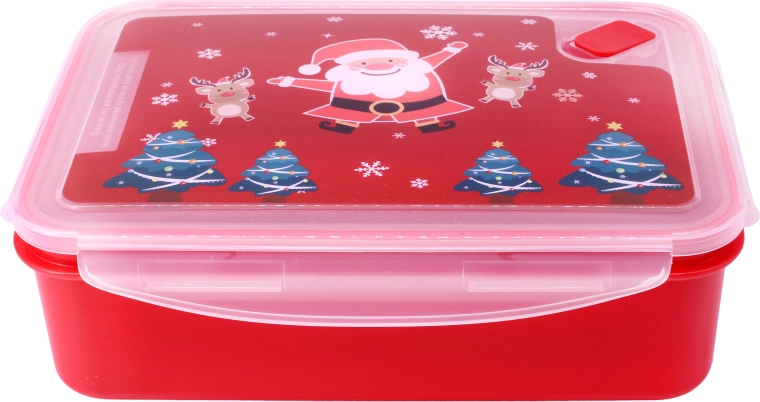 Plastová dóza s ventilom – vianočný motív 2,2 l