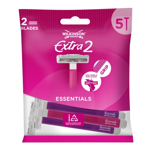 Dámske jednorazové holiace strojčeky WILKINSON SWORD Essentials 2 Violet, 5 ks
