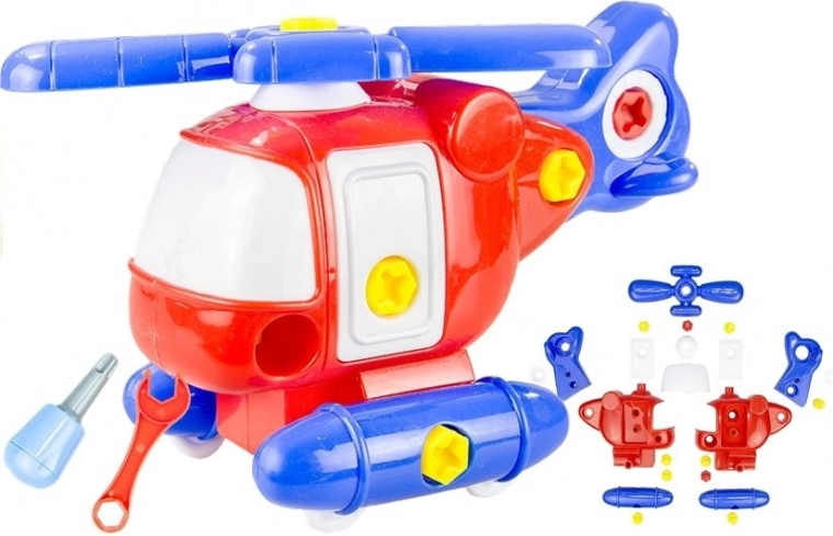Skrutkovacia helikoptéra – stavebnica pre deti