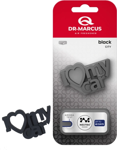 Dr. Marcus City I Love My Car Black osviežovač vzduchu do auta