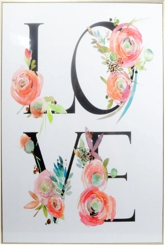 Obraz LOVE 40 × 60 cm v ráme