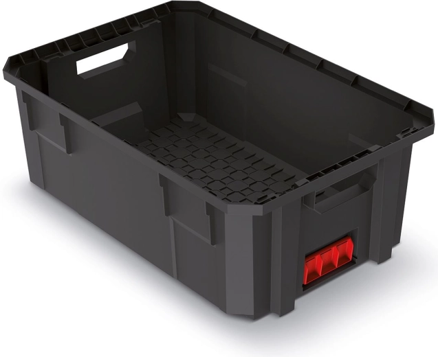 Modulárny prepravný box X-Block Pro, 544 × 362 × 200 mm, čierny