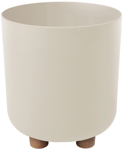 Kvetináč Sofia 19 cm z recyklovaného plastu, béžový