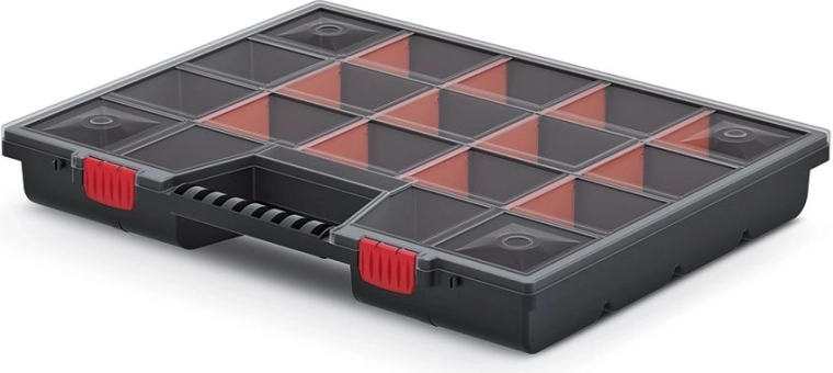Plastový organizér NOR 18 priehradiek 490 × 390 × 65 mm