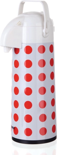 Termoska s pumpičkou CULINARIA Bodky 1,9 l nerez