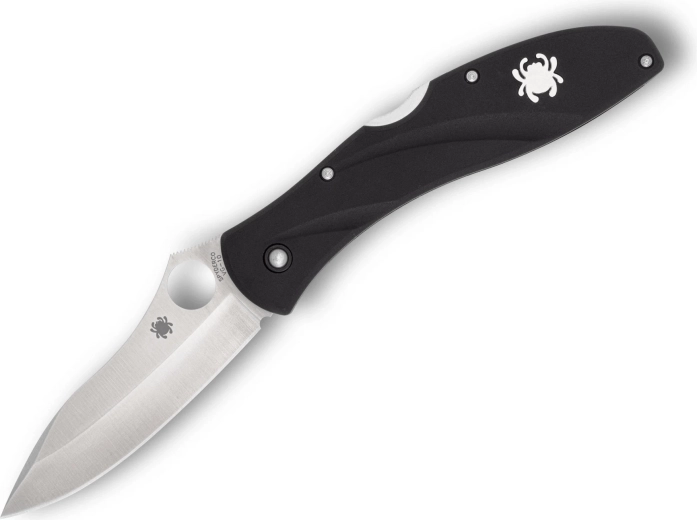 Spyderco Centofante 3 zatvárací vreckový nôž 7,9 cm, satin, čierny FRN